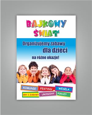  Ulotka dla firmy Bajkowy Świat - Agencja Reklamowa ImagoArt.pl